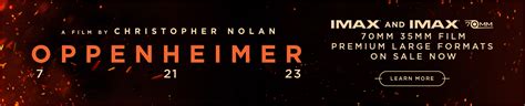 Written and directed by Christopher Nolan, Oppenheimer is an IMAX®-shot epic thriller that thrusts audiences into the pulse-pounding paradox of the ...